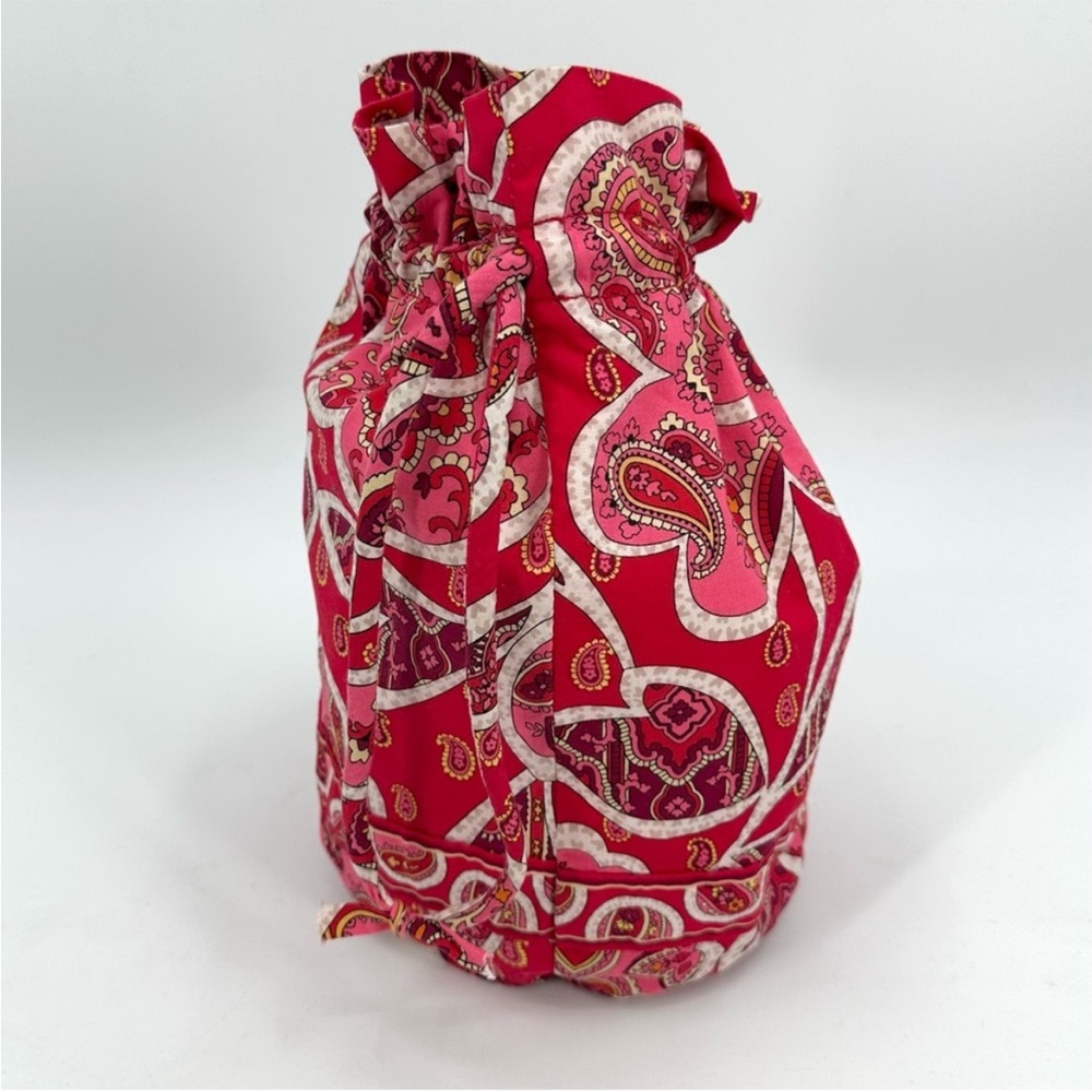 Vera Bradley Y2K Rosey Posies Paisley drawstring Ditty Bag small tote waterproof